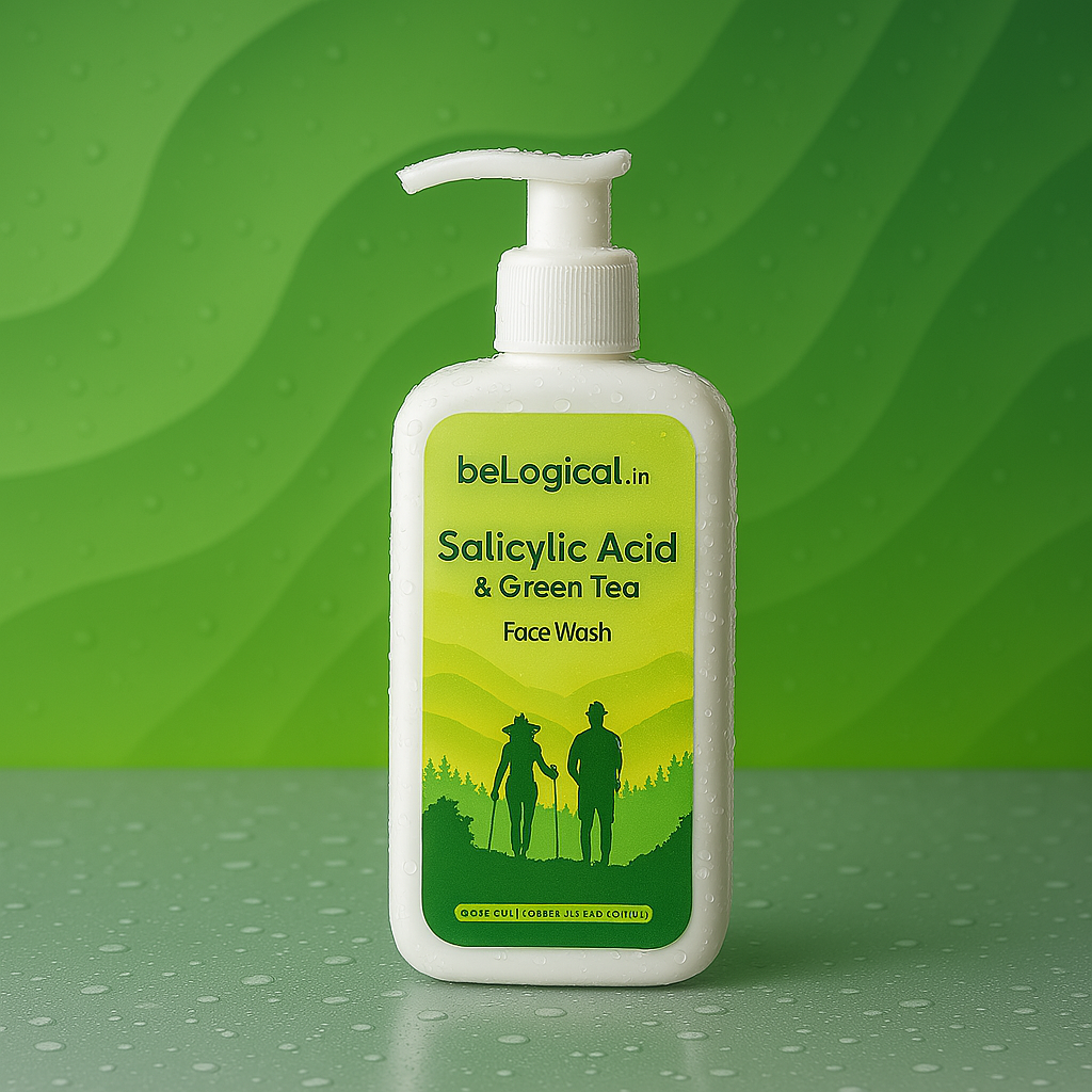 Face Wash - beLogical's 2% Salicylic + Green Tea Face Wash Gel | Acne Treatment | Oil Control | Pore-clearing | 200ml