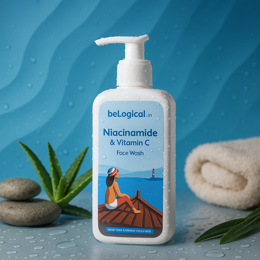5% Niacinamide + Vitamin C Face Wash Gel | Brightening & Rejuvenating | Sulfate-Free | 200ml