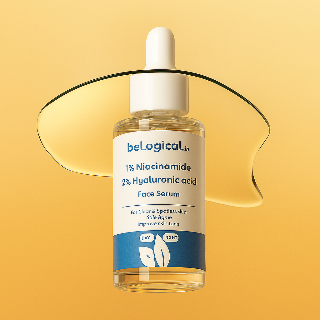 beLogical's 1% Niacinamide + 2% Hyaluronic Acid Face Serum | Brightening & Hydrating | Anti-aging | 30ml