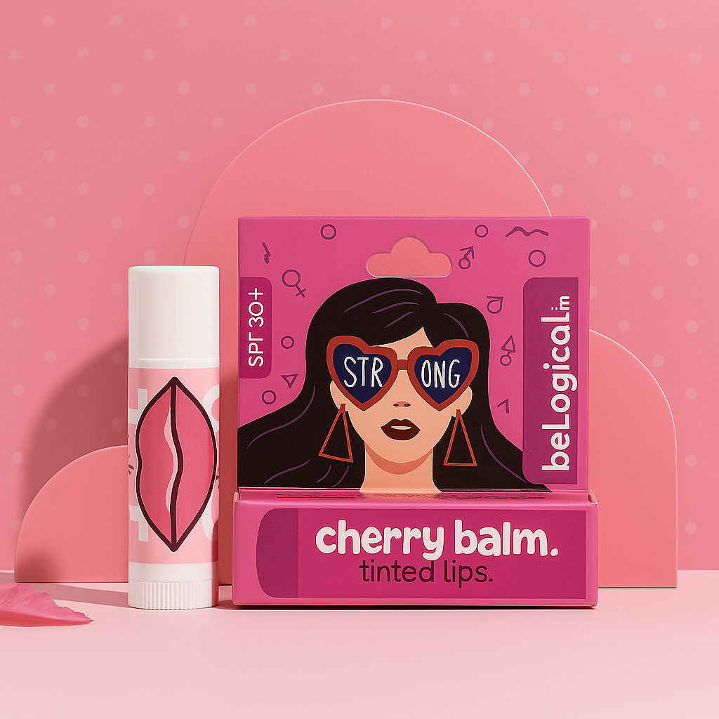 beLogical's Brightening Lip Balm | Hydrating & Tinted | Shea butter| SPF 30+ | Everyday lip care | 6gㅤ