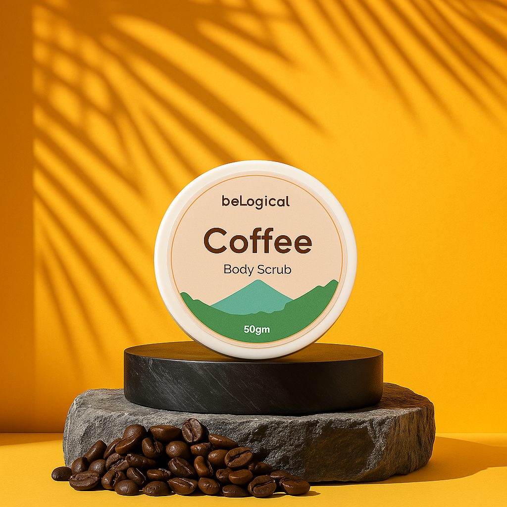 beLogical's Coffee Body Scrub | Exfoliating and Moisturizing | Gentle Exfoliator | Caffeine | 50g