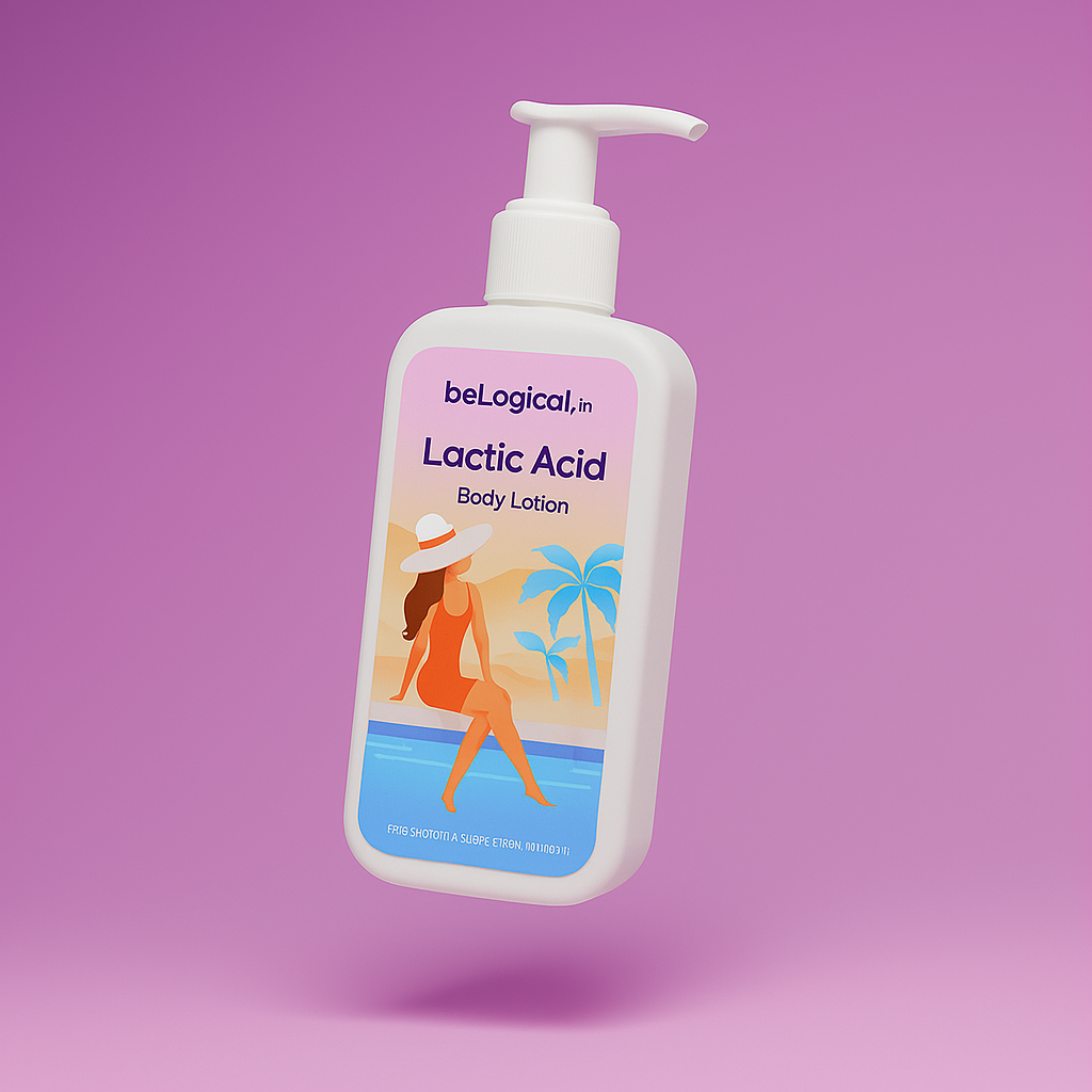beLogical's 2% Lactic Acid Body Lotion | Smooth Skin | Daily Moisturizer | Paraben-free | 250ml