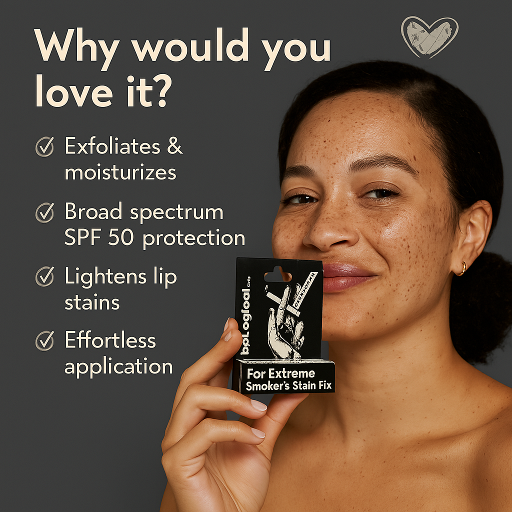 beLogical Lip Balm with SPF 50 PA+++ - Lip Balm for Dark Lips with Vitamin E and Rosemary- SPF lip balm for Women and Men 6g