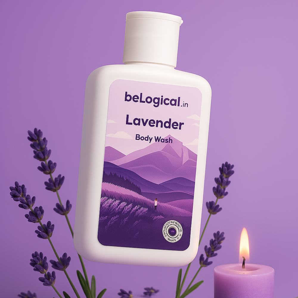 beLogical's Lavender Body Wash | Calming & Hydrating | Daily use body wash | Sulfate-free | 225ml