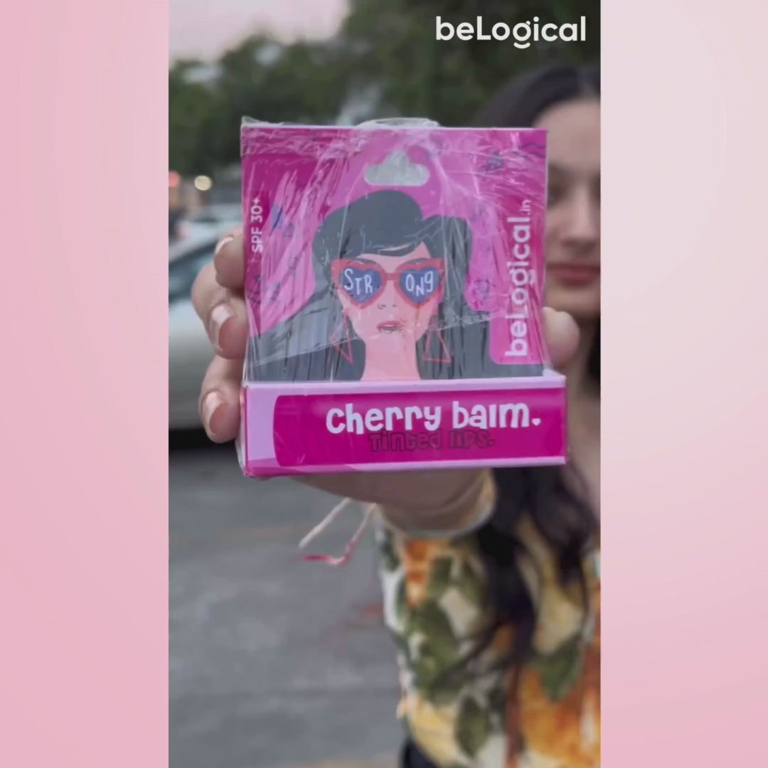 beLogical's Brightening Lip Balm | Hydrating & Tinted | Shea butter| SPF 30+ | Everyday lip care | 6gㅤ